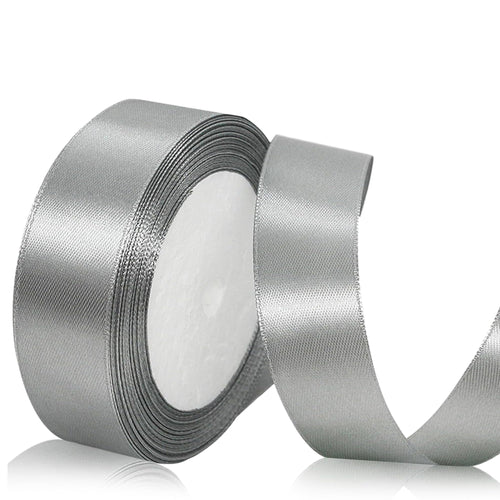 Geschenkband Satinband 22 m x 20 mm Weiß für Geschenkverpackung & Hochzeit