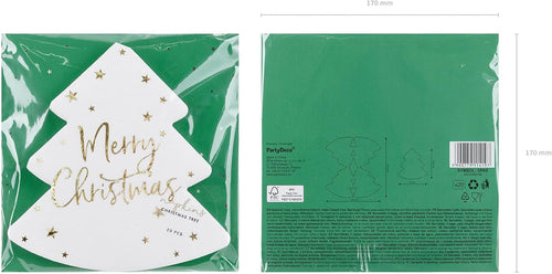 Servietten "Merry Christmas" 20Stk./33x33cm