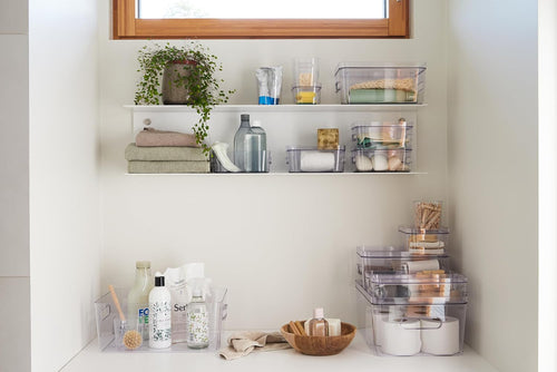 SmartStore Aufbewahrungsbox transparent 29,5x19,5x12 cm, für Küche und Bad