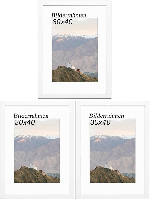RUN HELIX Bilderrahmen A4 Schwarz – Bilderrahmen din a4 (21x29.7cm) mit bruchsicherem Acrylglas und Passepartout - Leichtgewicht für Poster, Bilder, Kinderzeichnungen, Diplome - Wand- & Tischmontage