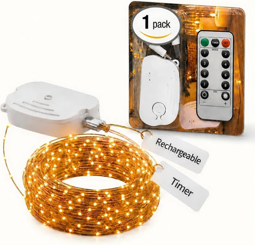 Wiederaufladbare Lichterkette, 5 m, 50 LEDs