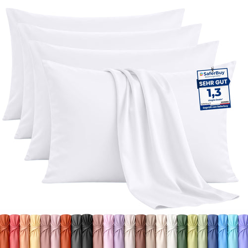 Utopia Bedding Kissenbezug 40x40 4er Set , kopfkissenbezug 40x40 Grau