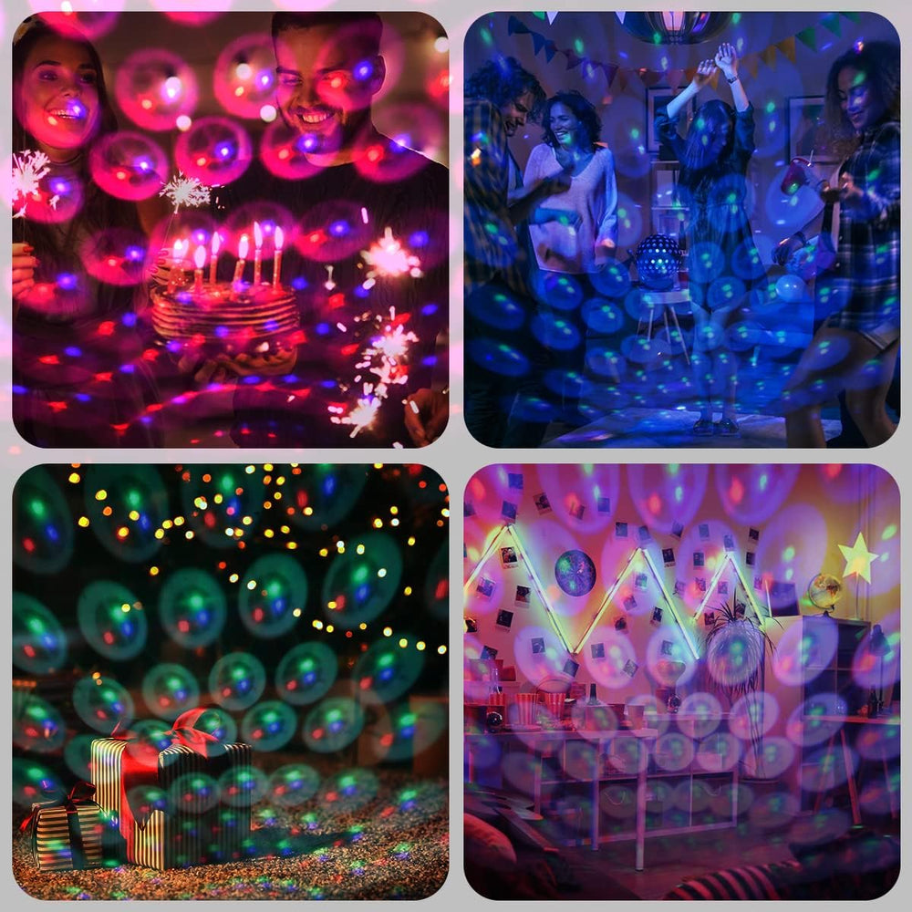 URAQT LED Auto Decke Starlight, USB-Nachtlicht 360° Rotierende Mini Discokugel Dachprojektor-Licht Flexible Innere Lampe für Party Abend Club Bar