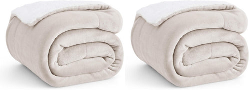 BEDSURE Sherpa Kuscheldecke Flauschig 150x200 - Sofadecke, Grau