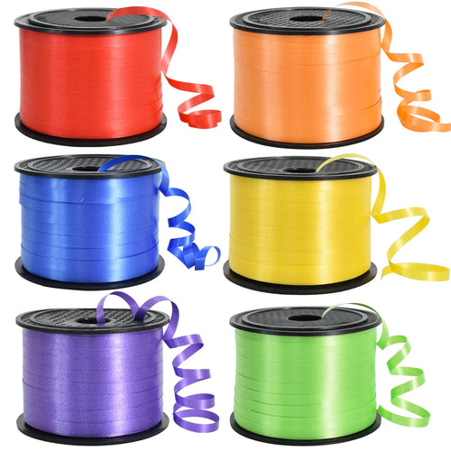 450 Meters Geschenkband Weiss - Gold 5mm Geschenkbänder luftballon schnur - luftballon band Luftballons Hochzeit Geschenkverpackung für Weihnachtsdeko, Ballonverschlüsse, Geschenkverpackung
