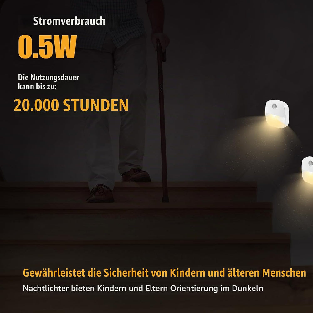 Nachtlicht mit Bewegungsmelder, LED Nachtlicht Kinder
