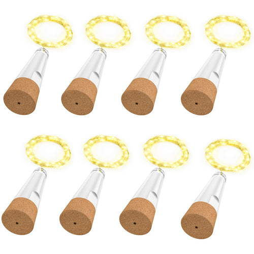 Lichterkette, USB Wiederaufladbare Weinflaschenlichter mit Korken, 2024 Version USB Lichterkette für Party Weihnachten