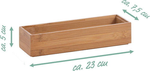 Zeller 13331 Ordnungsbox 23 x 7.5 x 5 cm, Bamboo, Sonstige