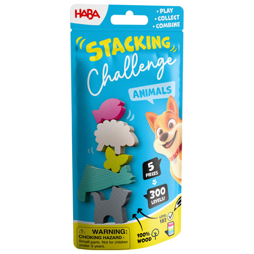 HABA Stacking Challenge Animals - Geschicklichkeitsspiel & Stapelspiel ab 6
