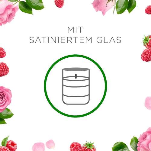 Air Wick Wohlfühl-Duftkerze DUO im Glas – Duft: Raspberry Rose Splash – Enthält natürliche ätherische Öle – Duftkerzenset mit je 2 Kerzen
