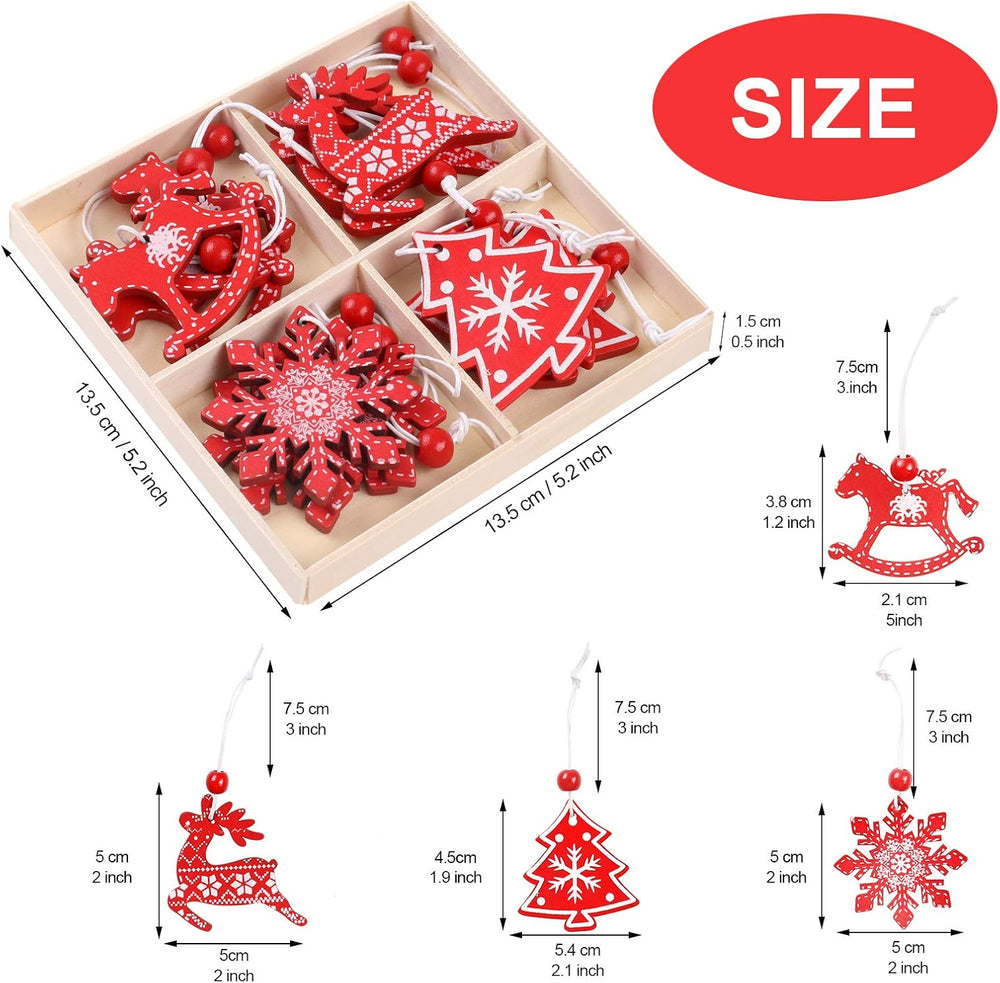 Weihnachtsbaum Deko,Holzanhänger Baumschmuck Weihnachten