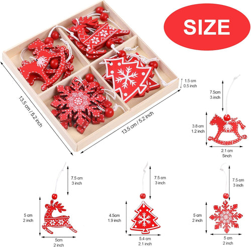 Weihnachtsbaum Deko,Holzanhänger Baumschmuck Weihnachten