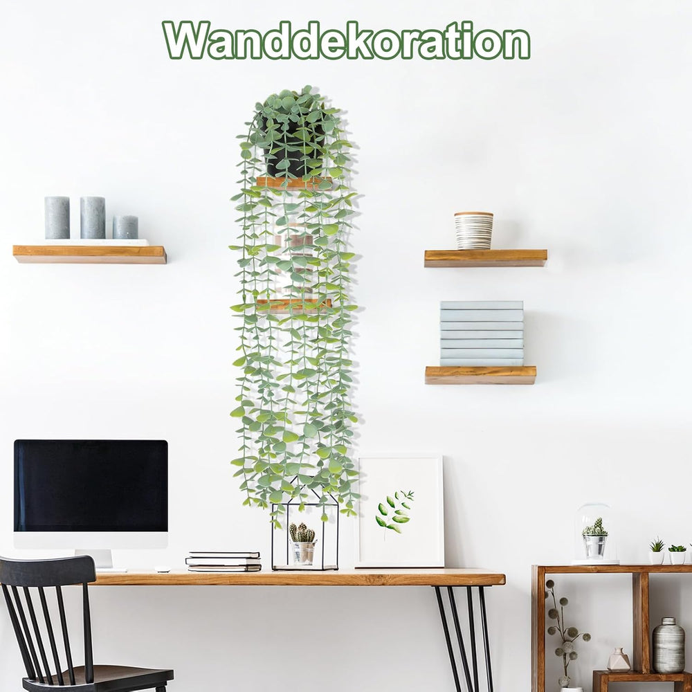 CCILAND Hängepflanze Kunstpflanze Hängend Fake Plant für Zimmer, Home Deko