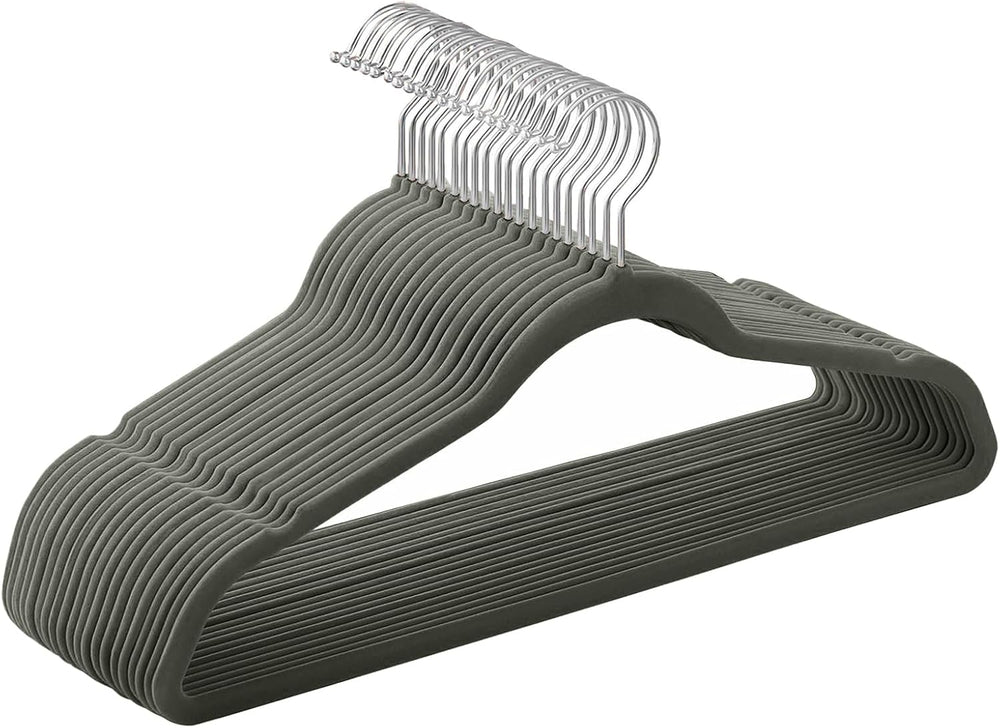 SONGMICS Kleiderbügel Samt, 20er Set, 42 cm breit, dünn, gut belastbar