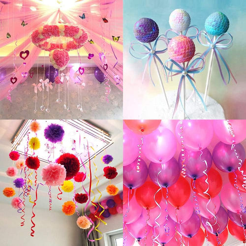 12 Rollen Geschenkband,10 m je Rolle Ringelband Bunt, Curling Ribbon Rolle für Hochzeit Partei Festival Dekoration Handwerk Geschenkverpackung Florist Luftballon