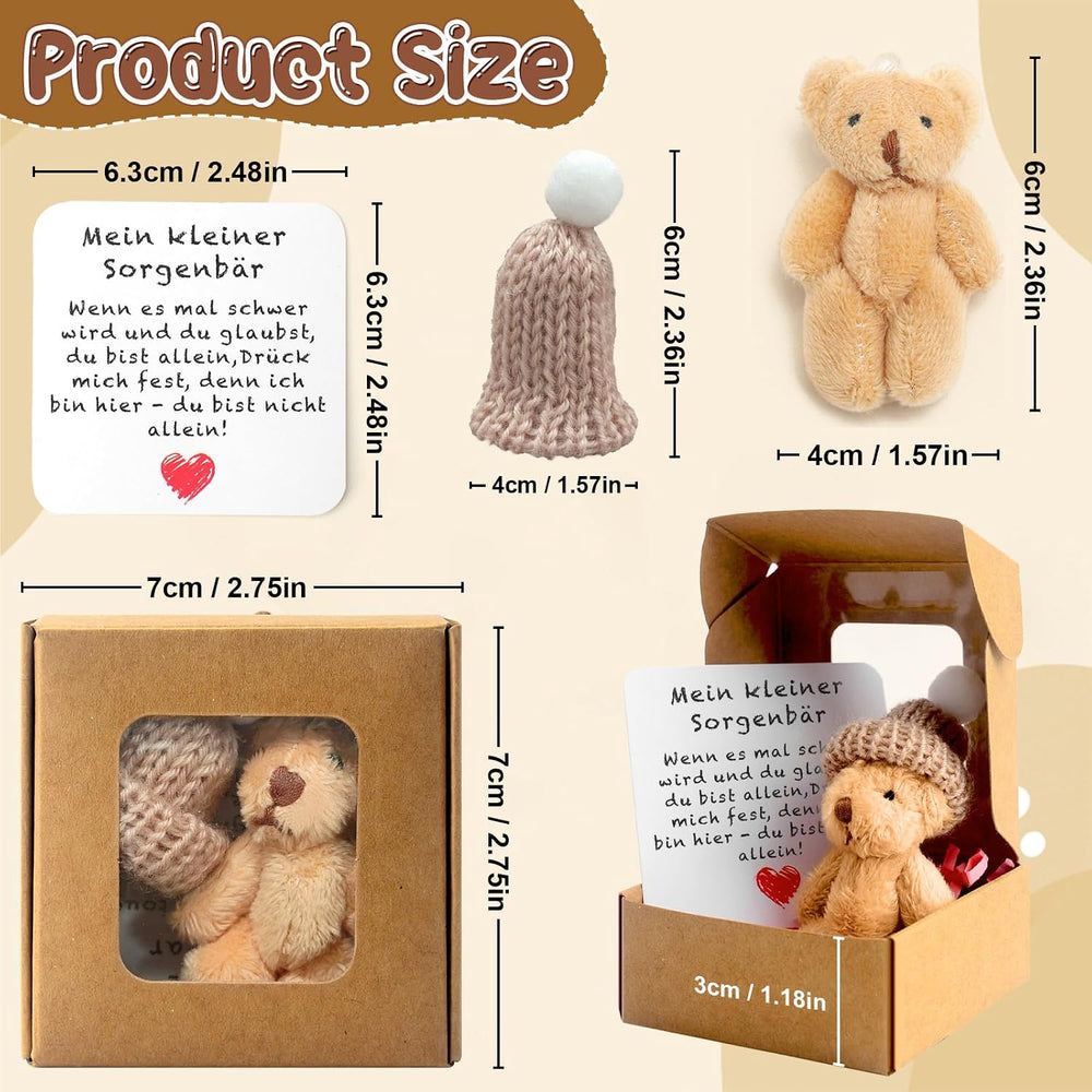 Pocket Hug Positive Mini-Teddybär, Bär In Einer Box Mini