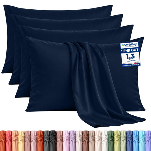 Utopia Bedding Kissenbezug 40x40 4er Set , kopfkissenbezug 40x40 Grau