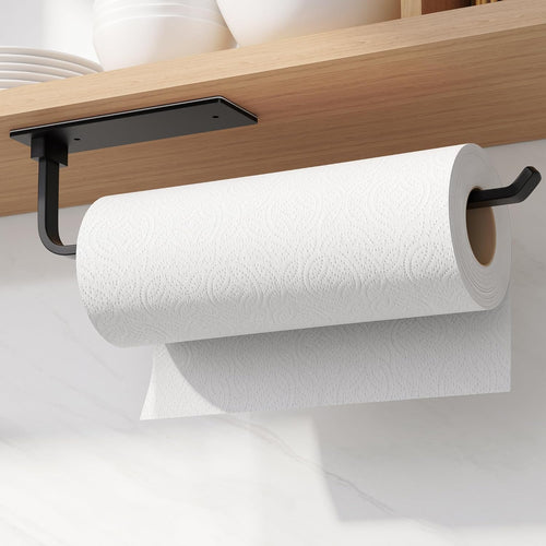 Küchenrollenhalter ohne Bohren, schwarz