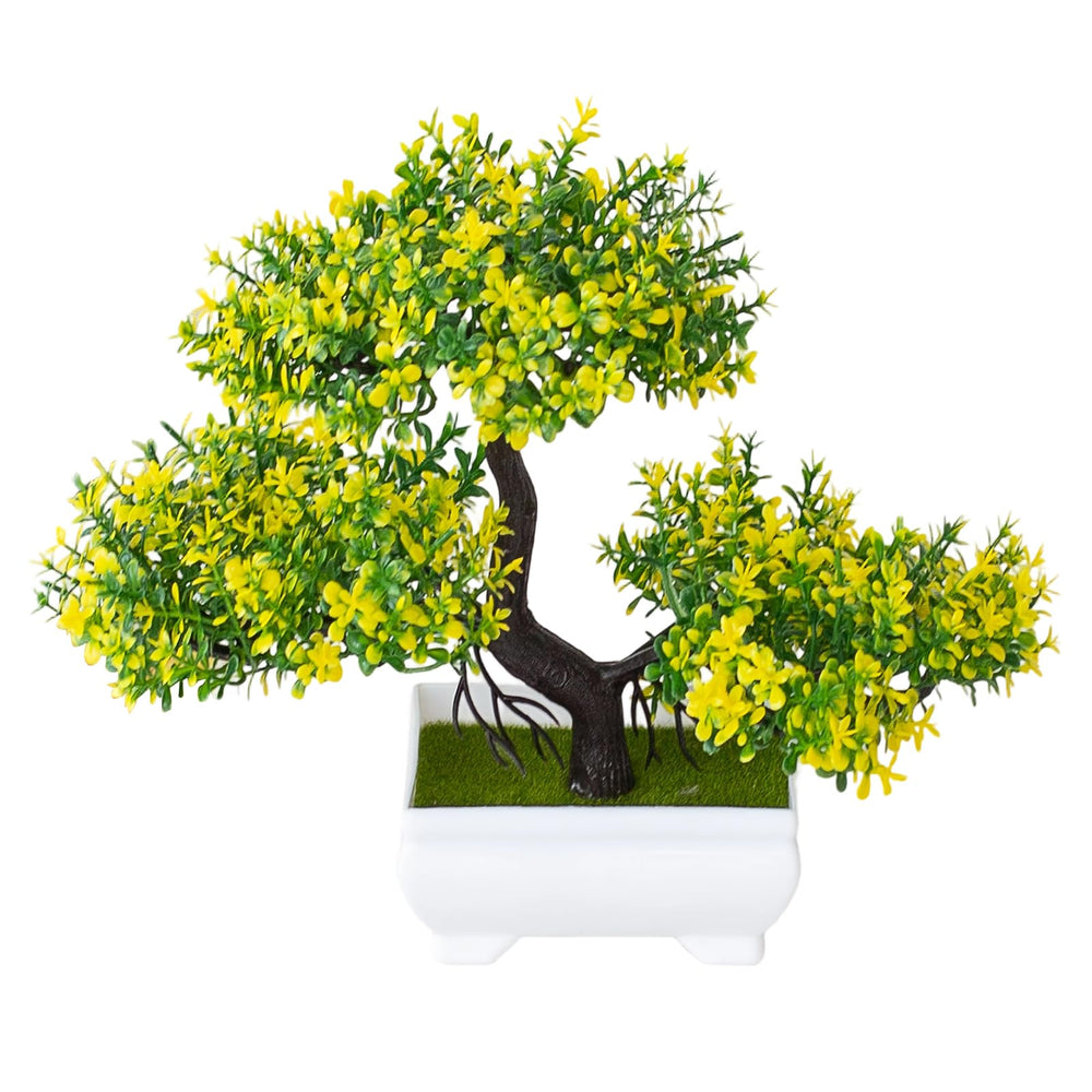 DEANKEJI Farbig Künstlicher Bonsai, Farbenfroh Deko Büro, Realistisch Bonsai Künstlich, für Haus Schlafzimmer Schreibtisch Bauernhaus Zimmer Dekoration