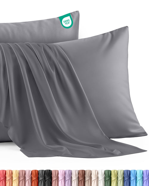 Utopia Bedding Kissenbezug 40x40 4er Set , kopfkissenbezug 40x40 Grau