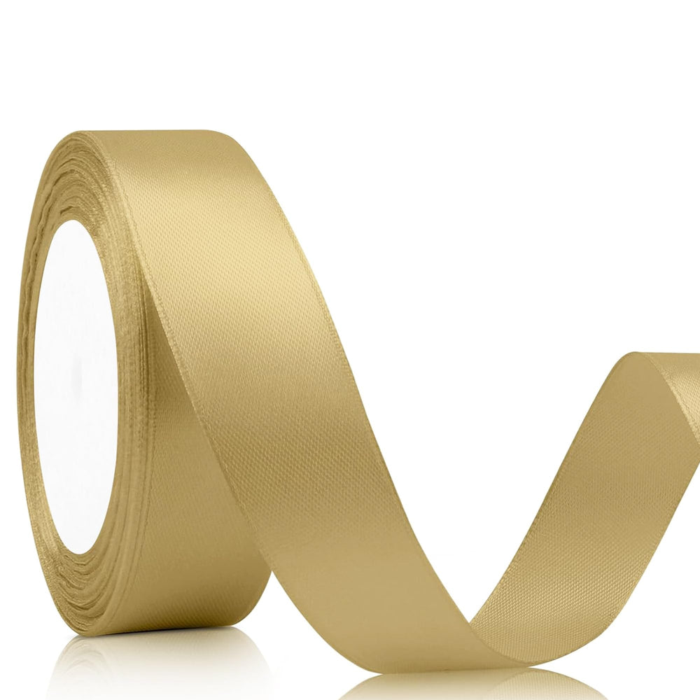 Geschenkband Satinband 22 m x 20 mm Weiß für Geschenkverpackung & Hochzeit