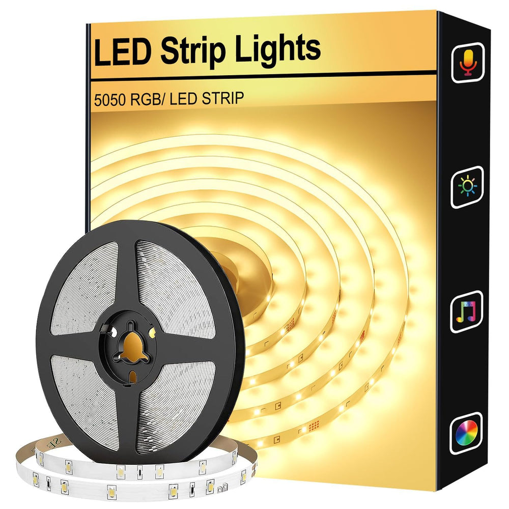 TV-LED-Lichtstreifen, RGB-LED-Leuchten für TV-LED-Hintergrundbeleuchtung mit App-Steuerung, Musik-Synchronisation, LED-Leuchten für Schlafzimmer, Party, TV, Spielzimmer für Weihnachten 3m
