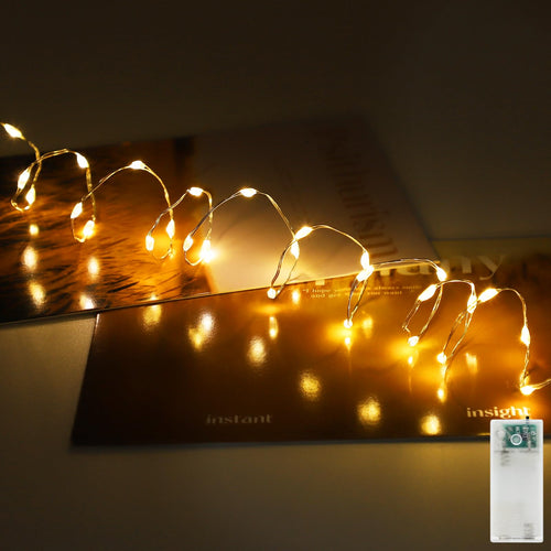 Mini Lichterkette Aufladbar 2M 20LED Warmweiß 3er Set