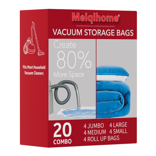 MEIQIHOME 8 Vakuumbeutel für Kleidung in 3 Größen
