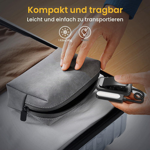 Leselampe Buch Klemme, GARITE 10 LED Buchlampe mit Stufenloser Dimmung, 3 Farbmodi (Warm/Kühl/Weiß), USB Wiederaufladbare Klemmlampe, 360° Faltbare Leselampe für Nachtlesen, Buch, Bett, Büro, Reisen