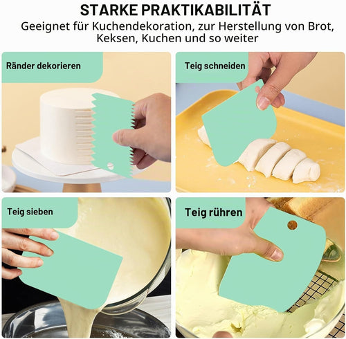 VFANDV Silikon Backmatte, 70 x 50 cm Backunterlage Silikon, Backpapier Arbeitsmatte mit Messung, Rutschfeste Backunterlage Antihafte Backmatte mit Teigschneider für Plätzchen, Pizza Teig (rot)