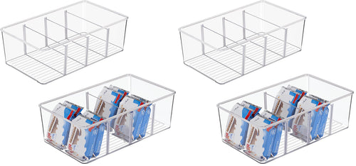 Vtopmart 4er Kühlschrank Organizer mit 4 Fächern