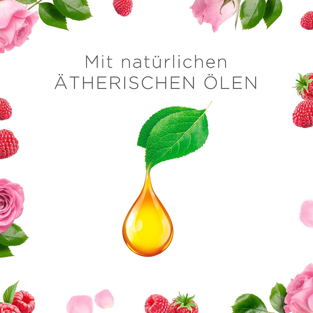 Air Wick Wohlfühl-Duftkerze DUO im Glas – Duft: Raspberry Rose Splash – Enthält natürliche ätherische Öle – Duftkerzenset mit je 2 Kerzen