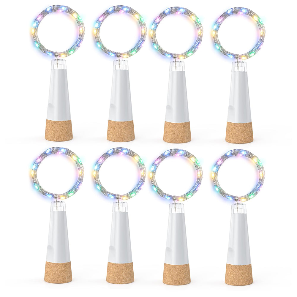Flaschenlichter mit Korken, USB wiederaufladbares Weinflaschenlicht, batteriebetriebene Gläser, Lichterkette, 2025 verbesserte Lichterkette für Weihnachtsdekorationen(Warm weiß, 3 Pack)