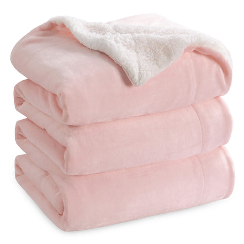 BEDSURE Sherpa Kuscheldecke Flauschig 150x200 - Sofadecke, Grau