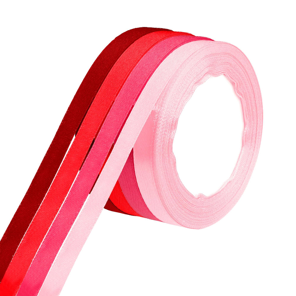 Geschenkband Rot 23 Meter 10mm Schleifenband Bordeaux Weinrot