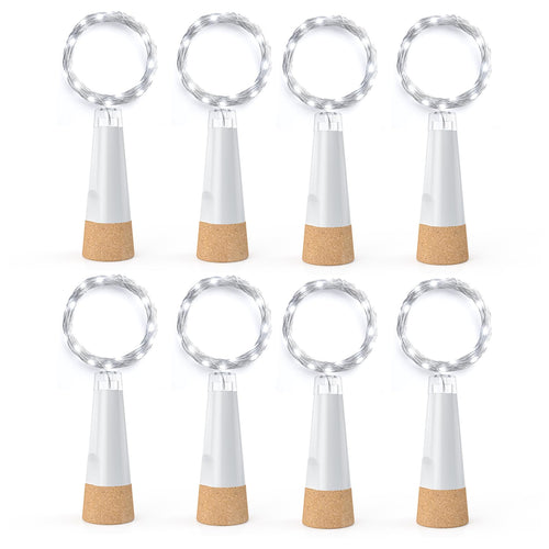 Flaschenlichter mit Korken, USB wiederaufladbares Weinflaschenlicht, batteriebetriebene Gläser, Lichterkette, 2025 verbesserte Lichterkette für Weihnachtsdekorationen(Warm weiß, 3 Pack)