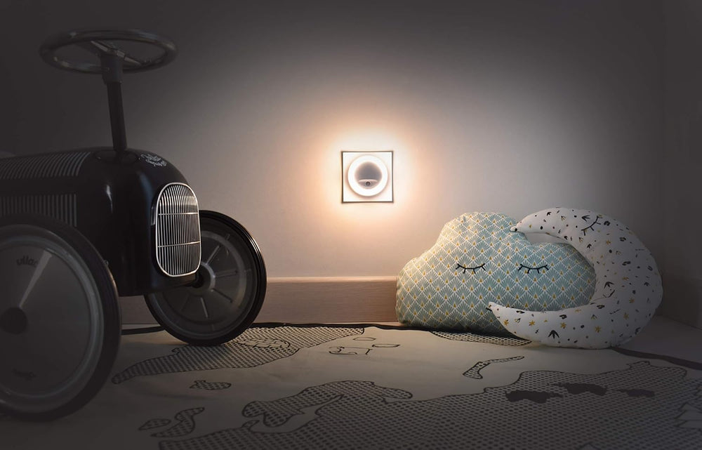 PlugLight Baby-Nachtlicht – Sanftes weißes Licht – Einschlafhilfe