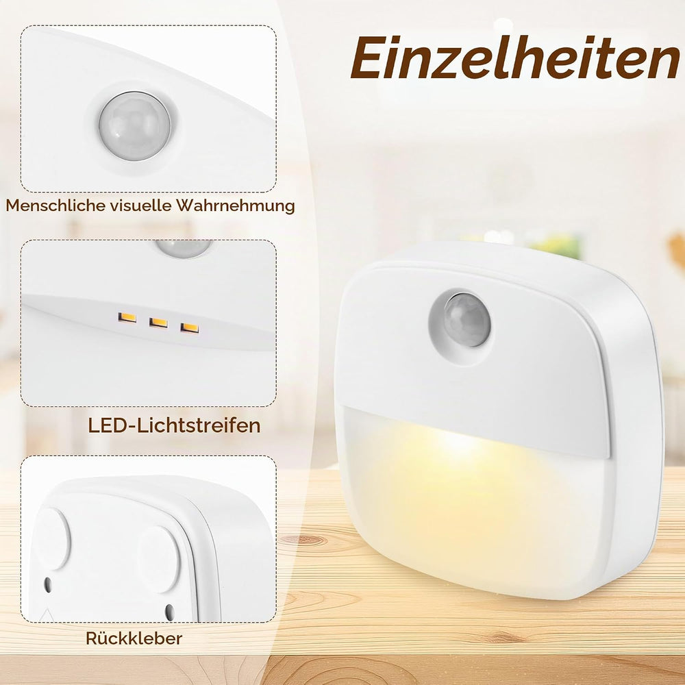 Nachtlicht mit Bewegungsmelder, LED Nachtlicht Kinder