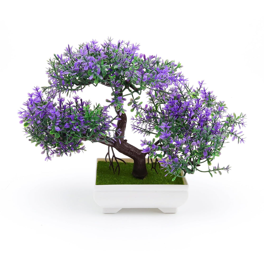 DEANKEJI Farbig Künstlicher Bonsai, Farbenfroh Deko Büro, Realistisch Bonsai Künstlich, für Haus Schlafzimmer Schreibtisch Bauernhaus Zimmer Dekoration
