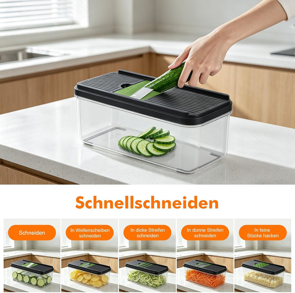 Ibergrif M524-7 Gemüseschneider, Mandoline 7 in 1 Multifunktion