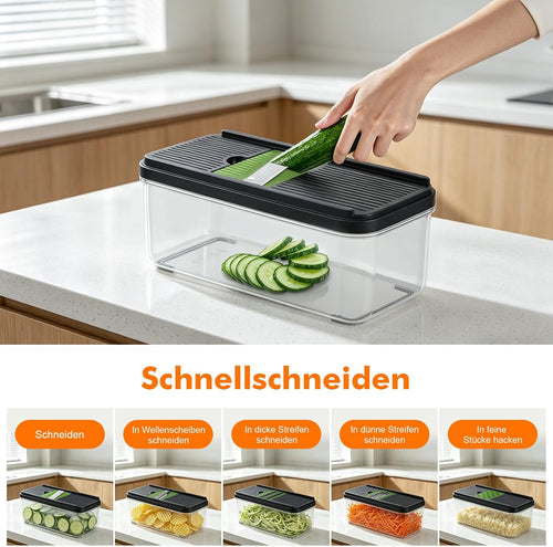 Ibergrif M524-7 Gemüseschneider, Mandoline 7 in 1 Multifunktion