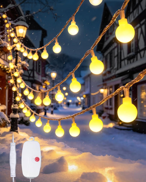 Mini Lichterkette aufladbar, 5M 50LED, Warmweiß