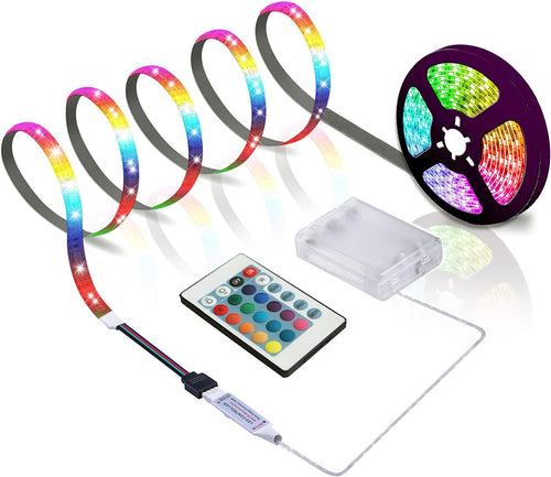 Batteriebetriebene LED Streifen mit Fernbedienung, 2 m