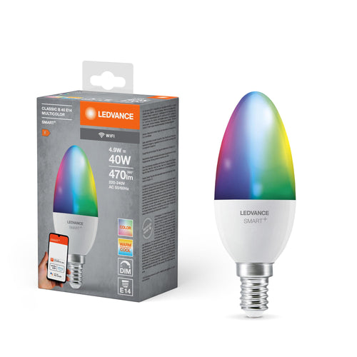LEDVANCE E27 LED Lampe Wifi, Globeform Leuchtmittel mit 14 W (1521Lumen) ersetzt 100 W Glühbirne, dimmbar, RGBW Lichtfarbe (2700-6500K), kompatibel mit Alexa, google oder App, Lampen im 1er-Pack