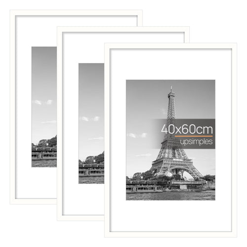 upsimples 3 Pack Bilderrahmen A4, Bilderrahmen Kinderzeichnungen A4，Picture Frame Schwarz für Fotos, Bilder, Poster