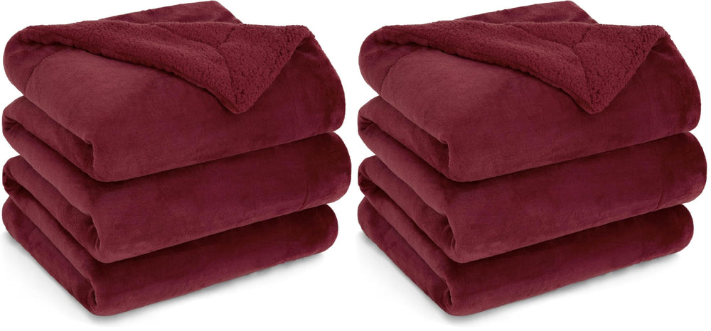 BEDSURE Sherpa Kuscheldecke Flauschig 150x200 - Sofadecke, Grau