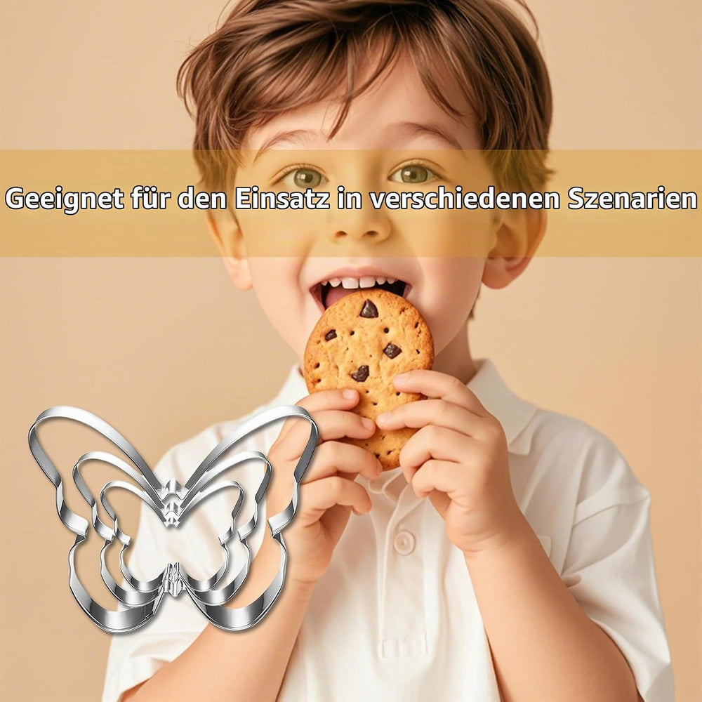3 Stück Schmetterling Ausstecher Set,Ausstecher Schmetterling