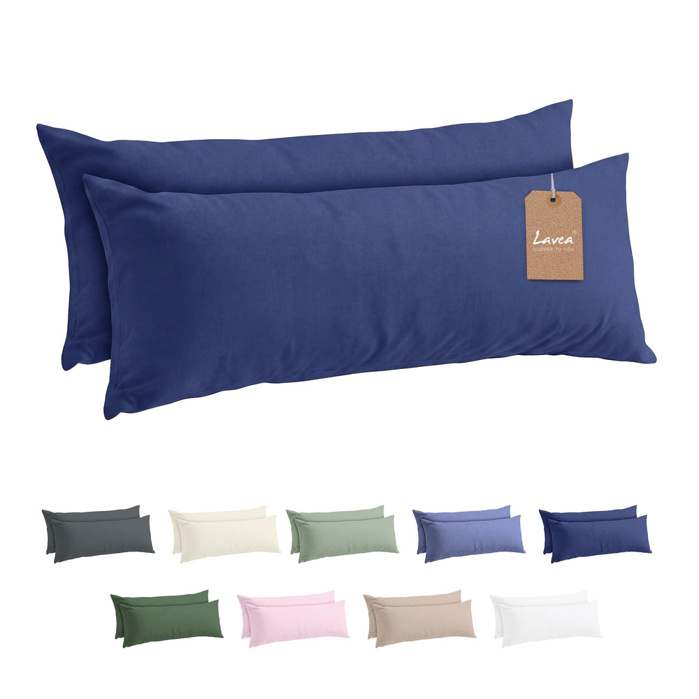 Lavea® 2er Set Kissenbezug - 40x40 - Eukalyptus