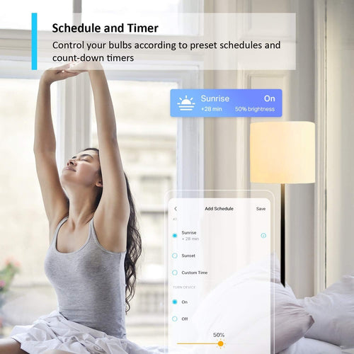 Tapo TP-Link L510E smarte WLAN Glühbirne E27, dimmbar, kein Hub notwendig, kompatibel mit Alexa, Google Assistant, Abläufe und Zeitpläne