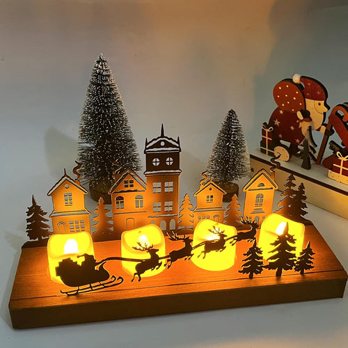 Advent Kerzenhalter, Adventskranz Teelichthalter 28 x 12.5 x 8 cm